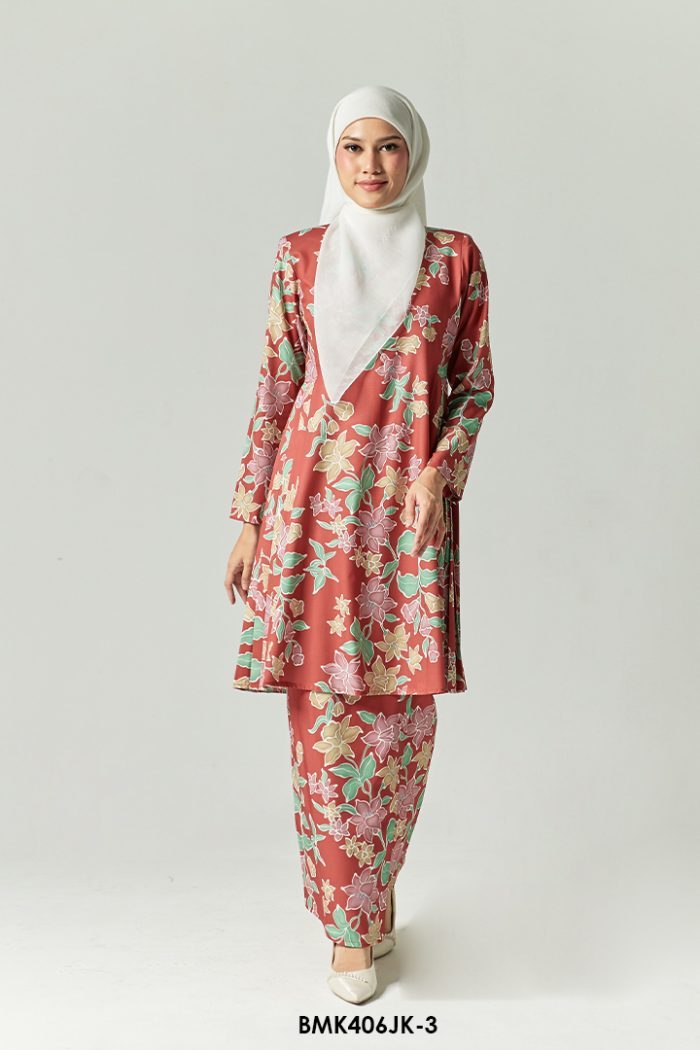 Juliana Kurung in Persian Red (BMK406JK-3)