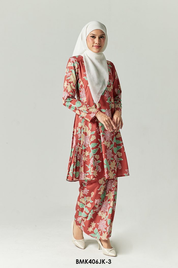 Juliana Kurung in Persian Red (BMK406JK-3)