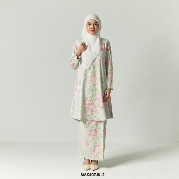 Juliana Kurung in Light Green Ash (BMK407JK-2)