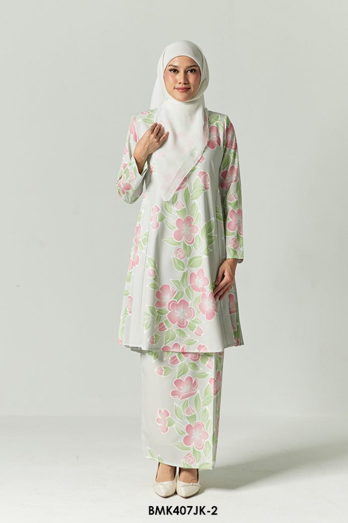 Juliana Kurung in Light Green Ash (BMK407JK-2)
