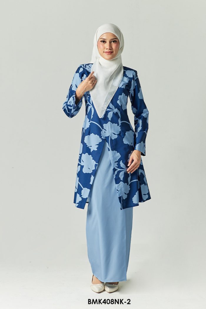 Nerissa Kurung in Dark Blue (BMK408NK-2)