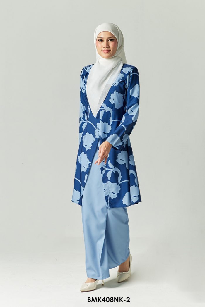 Nerissa Kurung in Dark Blue (BMK408NK-2)