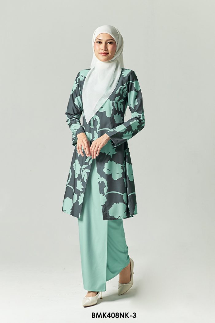 Nerissa Kurung in Dark Teal (BMK408NK-3)