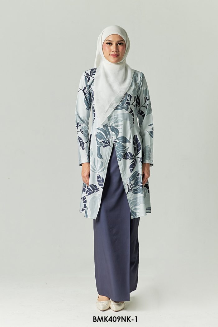 Nerissa Kurung in Midnight Blue (BMK409NK-1)