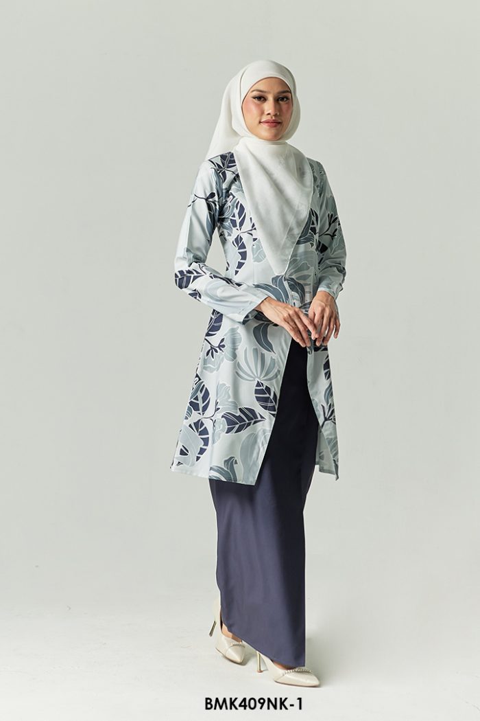 Nerissa Kurung in Midnight Blue (BMK409NK-1)