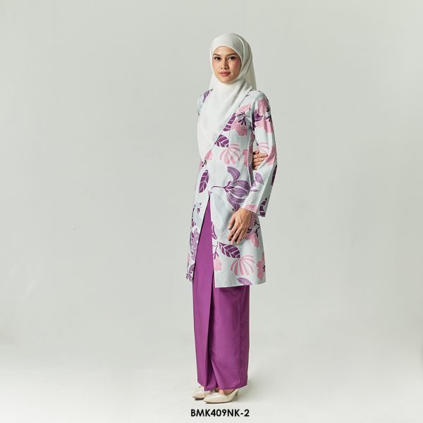Nerissa Kurung in Dark Purple (BMK409NK-2)