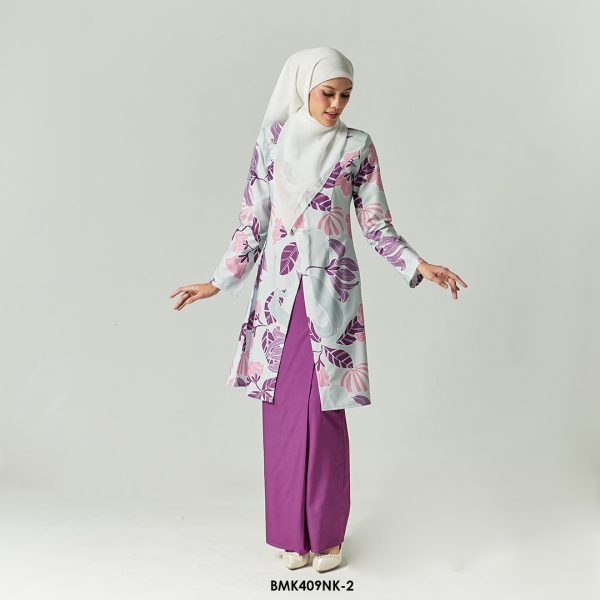 Nerissa Kurung in Dark Purple (BMK409NK-2) - Image 2