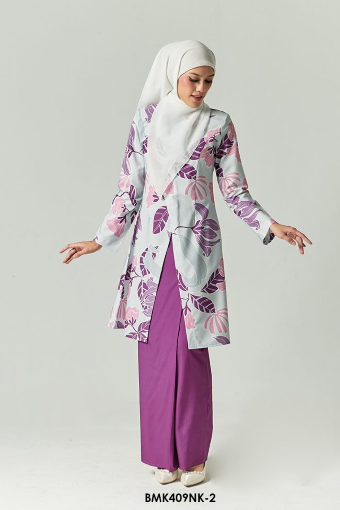 Nerissa Kurung in Dark Purple (BMK409NK-2)