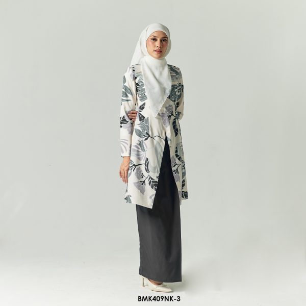 Nerissa Kurung in Dark Grey (BMK409NK-3) - Image 2