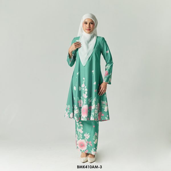 Ameera Kurung in Aqua Green (BMK410AM-3)