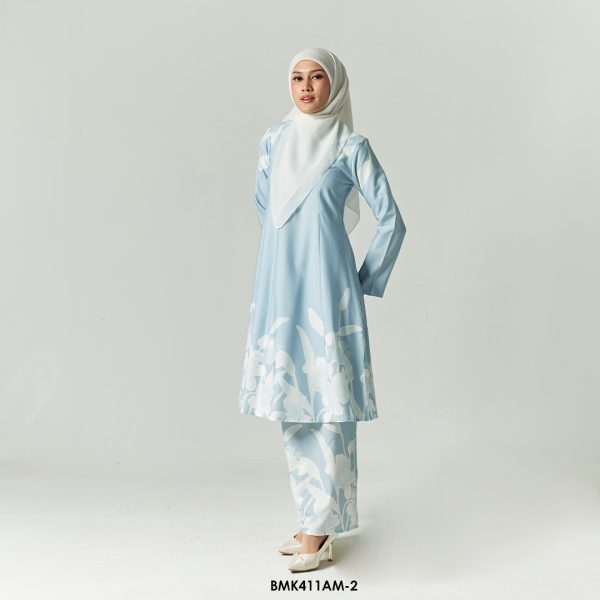 Ameera Kurung in Light Blue (BMK411AM-2)