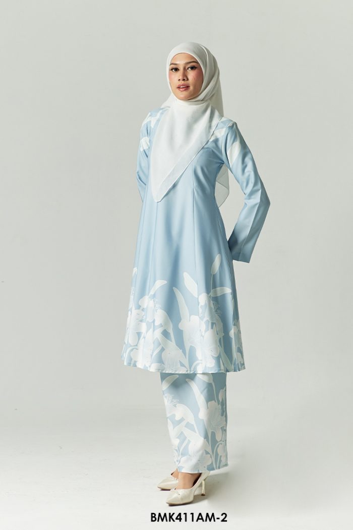 Ameera Kurung in Light Blue (BMK411AM-2)