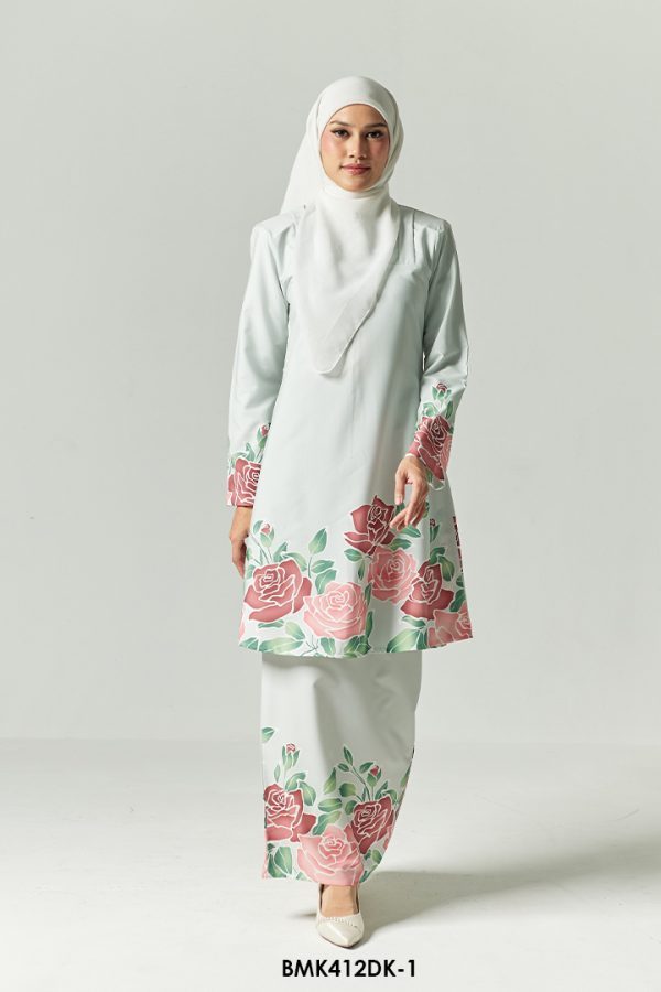 Diana Kurung in Light Grey (BMK412DK-1)