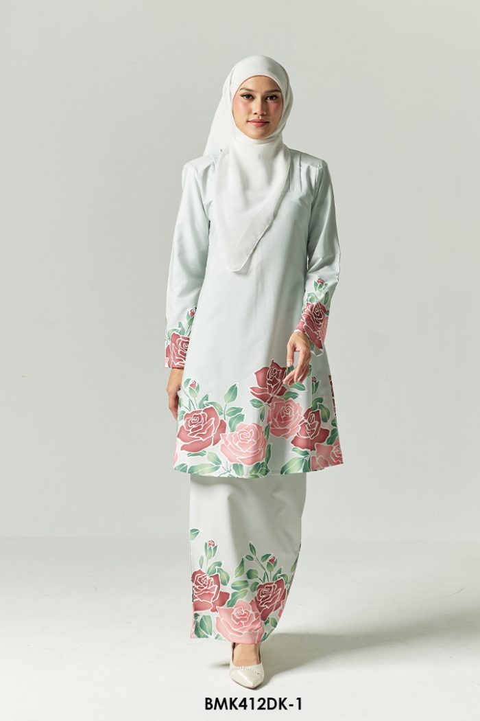 Diana Kurung in Light Grey (BMK412DK-1)