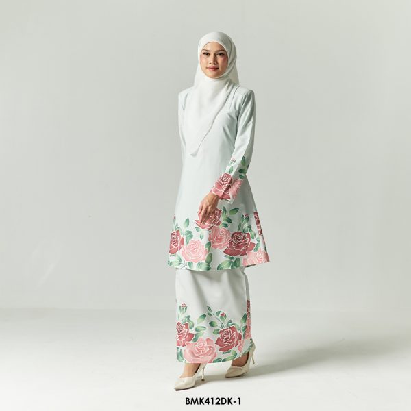 Diana Kurung in Light Grey (BMK412DK-1) - Image 2