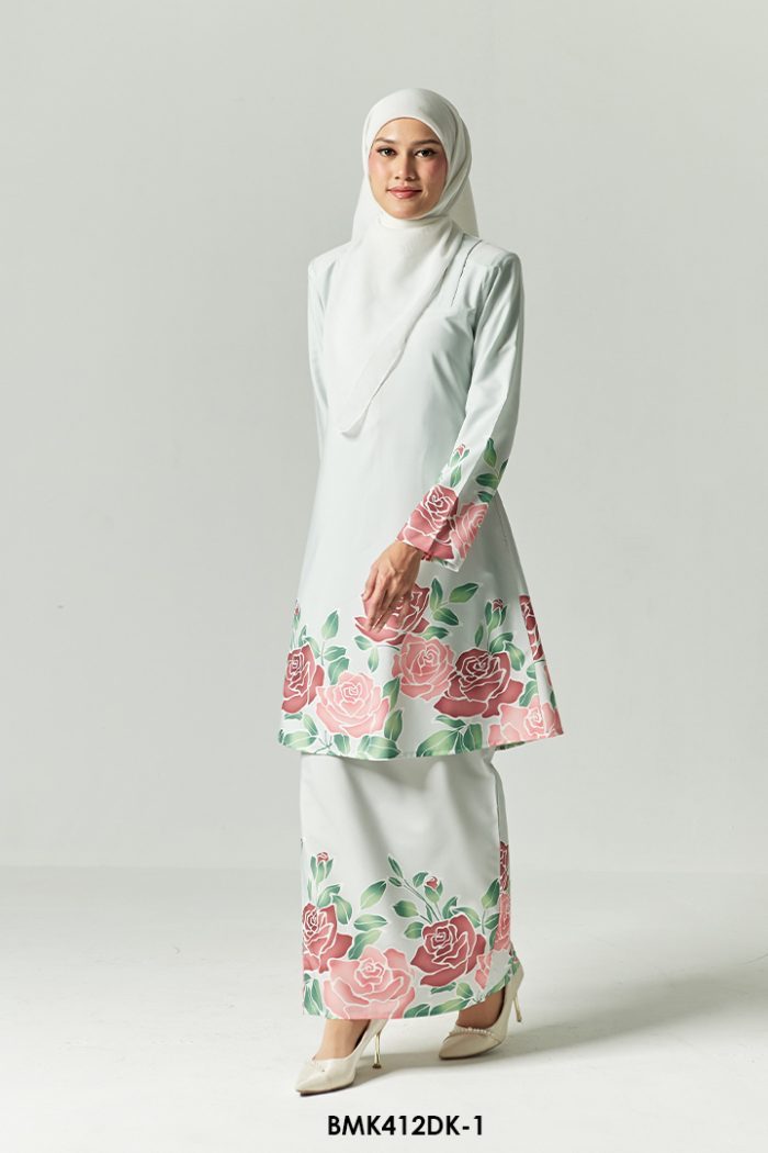 Diana Kurung in Light Grey (BMK412DK-1)