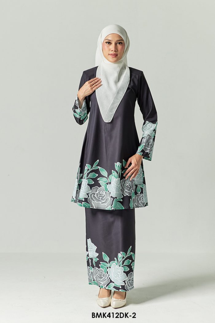 Diana Kurung in Black (BMK412DK-2)