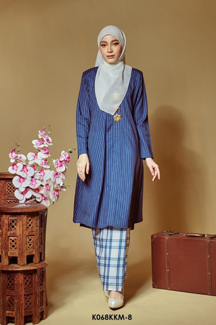 Kebarung Kalthom in Navy Blue (K068KKM-8)