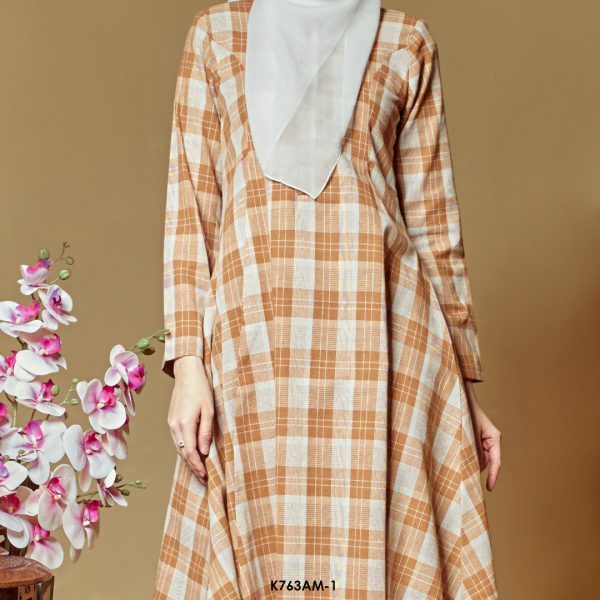 Ameera Kurung in Brown (K763AM-1) - Image 3