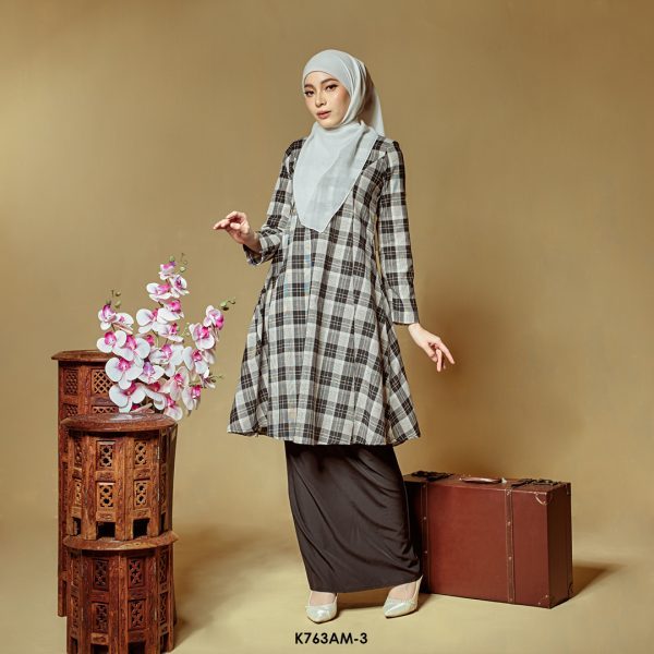 Ameera Kurung in Black (K763AM-3) - Image 2