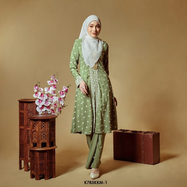 Kebarung Kalthom Sulam in Olive (K783KKM-1)
