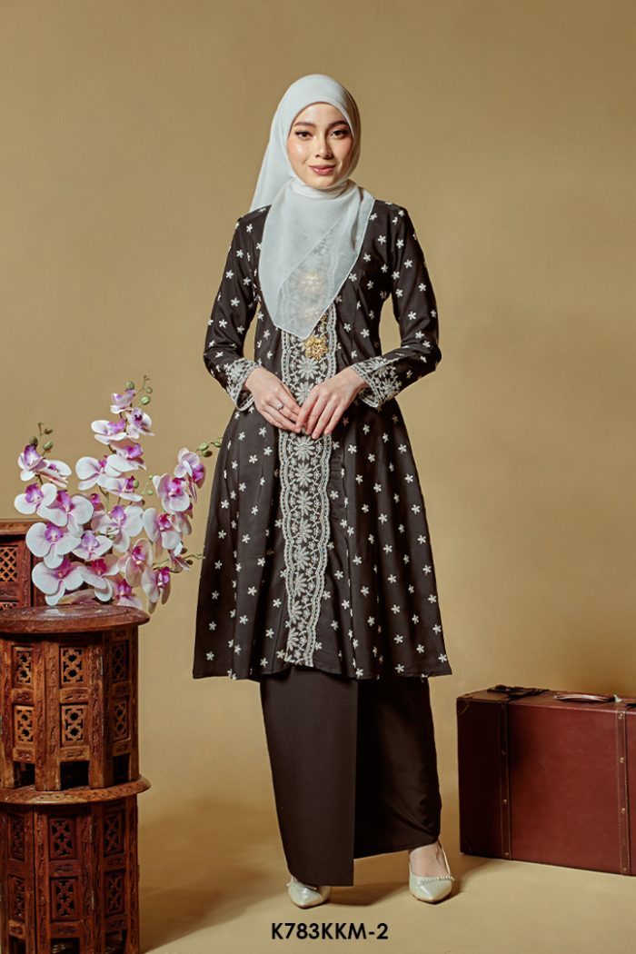 Kebarung Kalthom Sulam in Black (K783KKM-2)