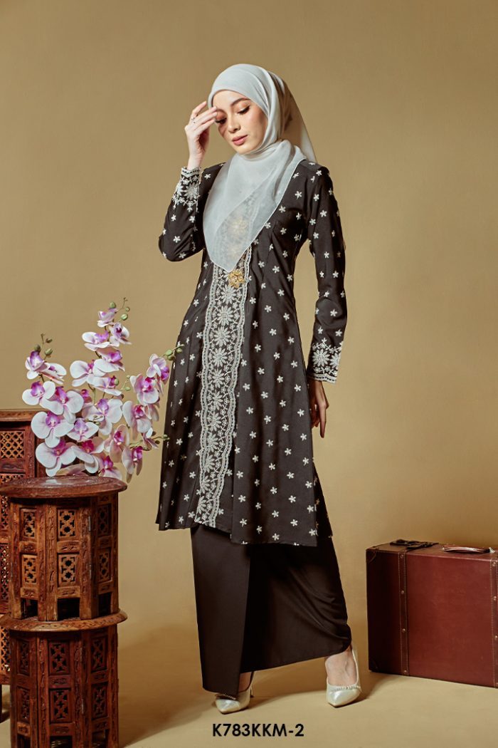 Kebarung Kalthom Sulam in Black (K783KKM-2)
