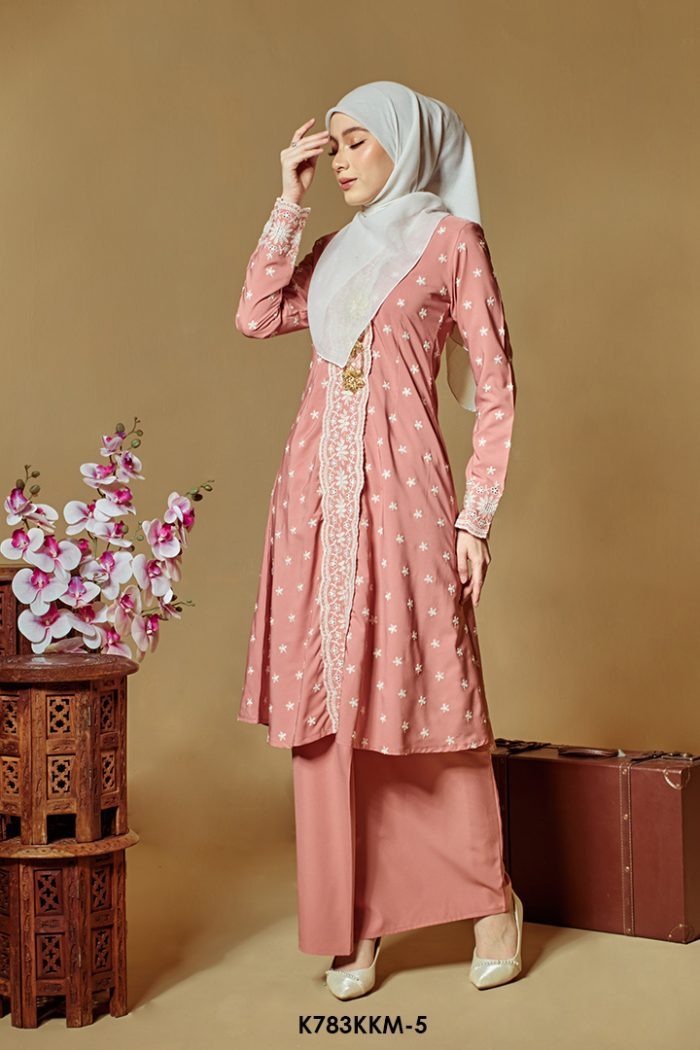 Kebarung Kalthom Sulam in Salmon (K783KKM-5)