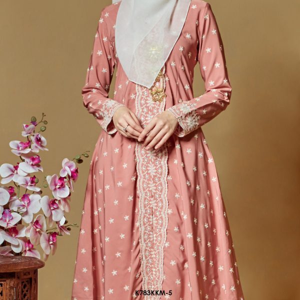 Kebarung Kalthom Sulam in Salmon (K783KKM-5) - Image 3