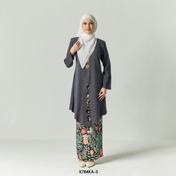 Kebaya Anggun 2.0 in Dark Blue (K784KA-3)