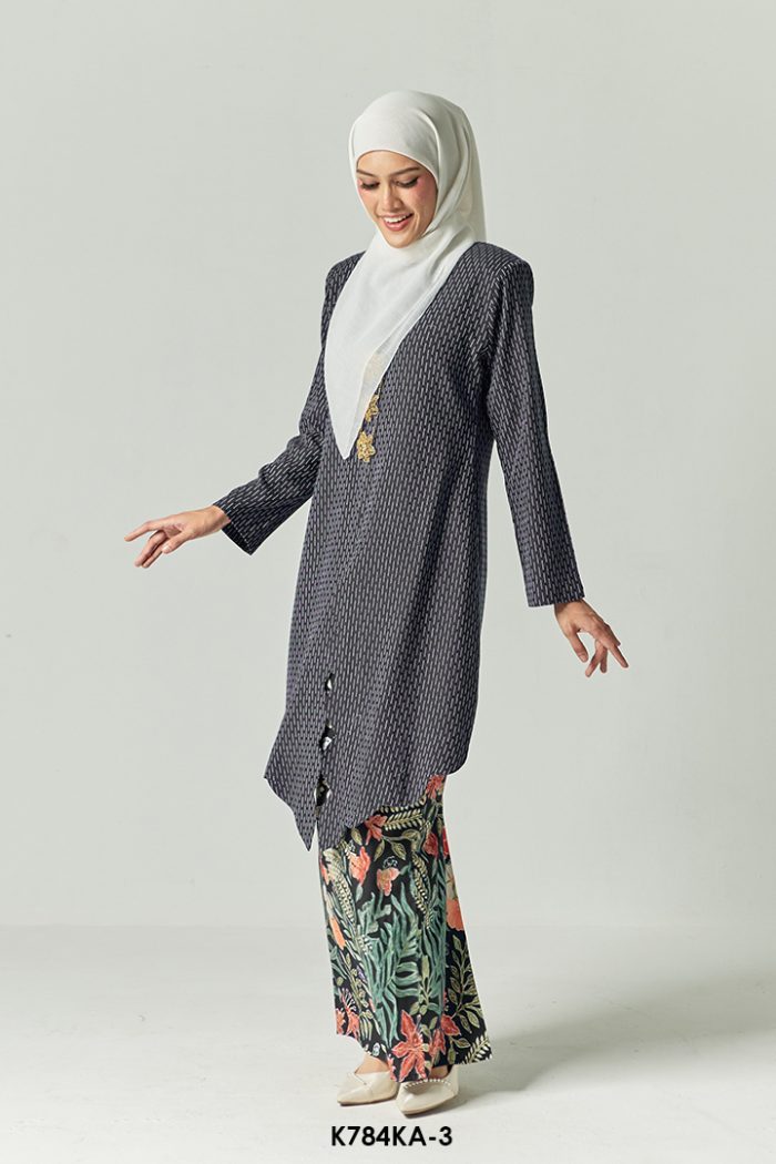 Kebaya Anggun 2.0 in Dark Blue (K784KA-3)