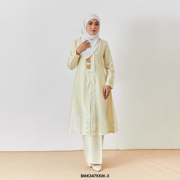 Kebarung Batiq Mia 3.0 Ribbon in Soft Yellow (BMK347KKM-3)