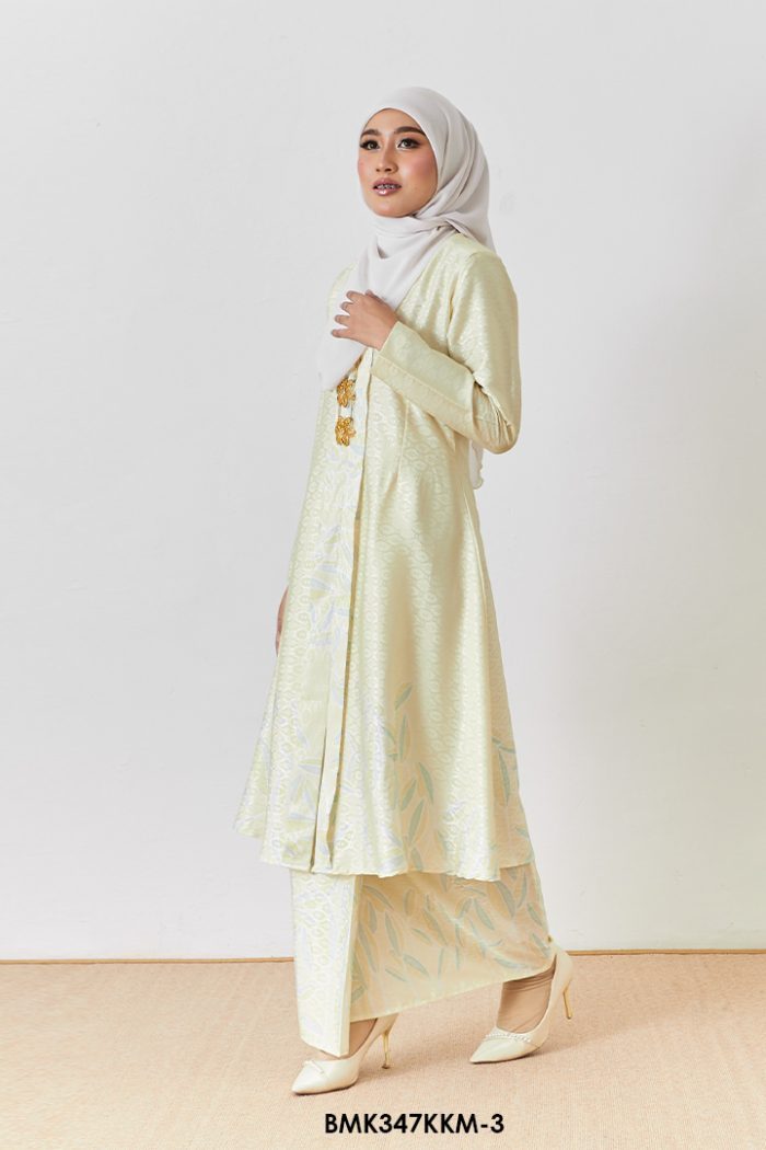Kebarung Batiq Mia 3.0 Ribbon in Soft Yellow (BMK347KKM-3)