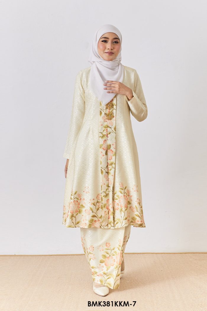 Kebarung Batiq Mia in Soft Yellow (BMK381KKM-7)