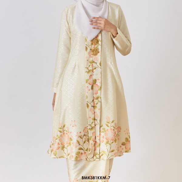 Kebarung Batiq Mia in Soft Yellow (BMK381KKM-7) - Image 3