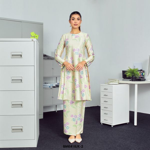 Juliana Kurung in Baby Yellow (BMK418JK-2)