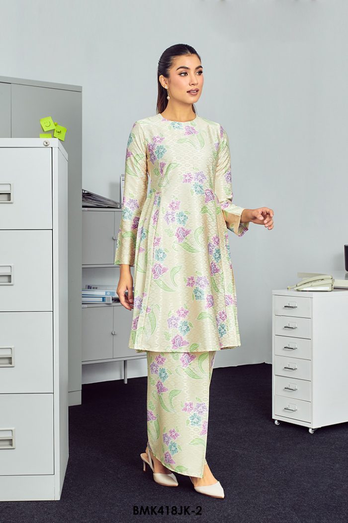 Juliana Kurung in Baby Yellow (BMK418JK-2)