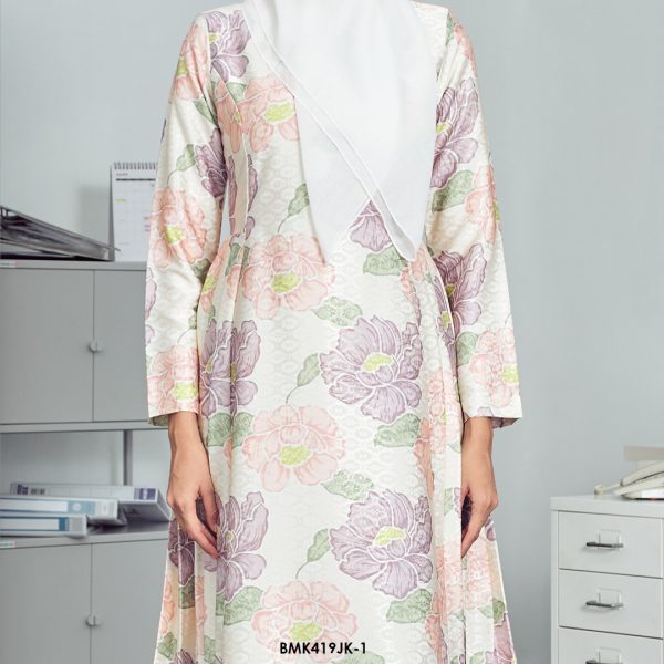 Juliana Kurung in Cream (BMK419JK-1) - Image 3