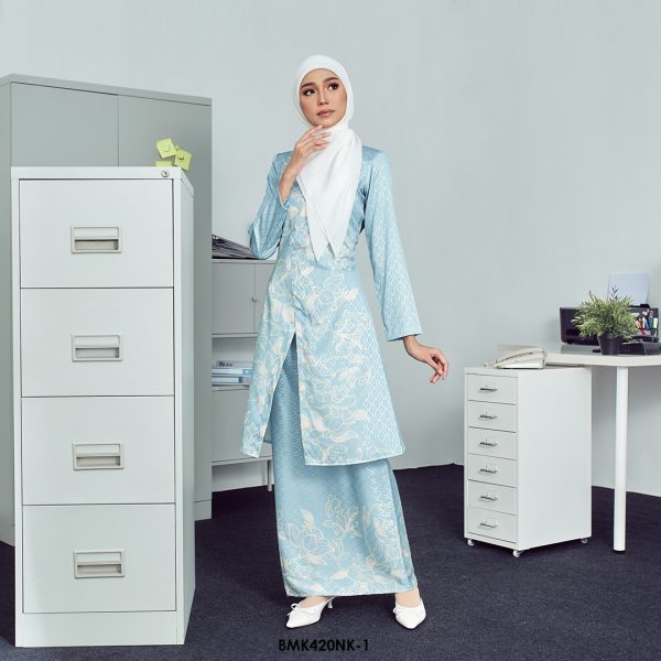 Nerissa Kurung in Light Blue (BMK420NK-1) - Image 2