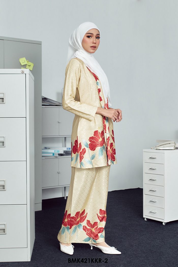 Kebaya Kirani Batiq Mia in Light Yellow (BMK421KKR-2)