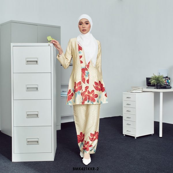 Kebaya Kirani Batiq Mia in Light Yellow (BMK421KKR-2)