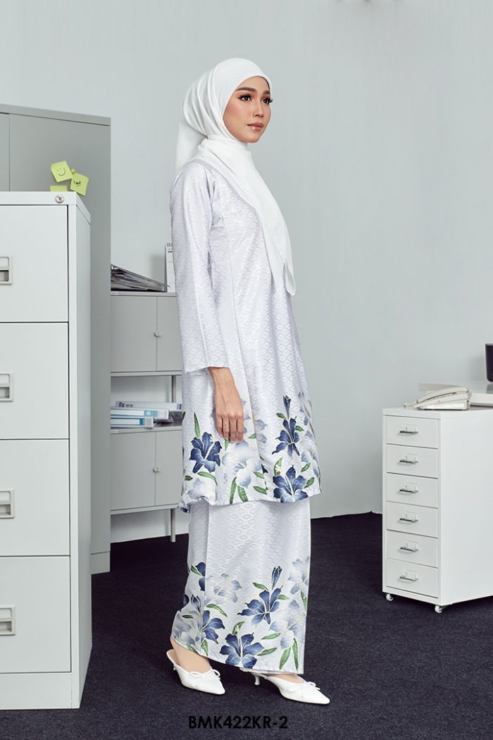 Riau Kurung Batiq Mia in Light Blue (BMK422KR-2)