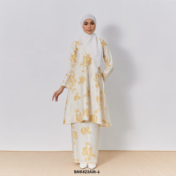 Ameera Kurung in Pastel Yellow (BMK423AM-6)
