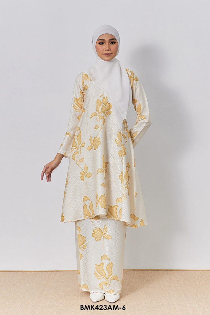 Ameera Kurung in Pastel Yellow (BMK423AM-6)