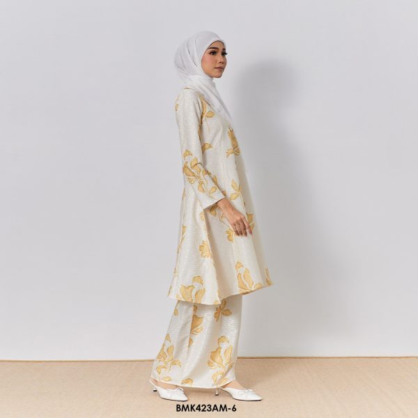 Ameera Kurung in Pastel Yellow (BMK423AM-6) - Image 2