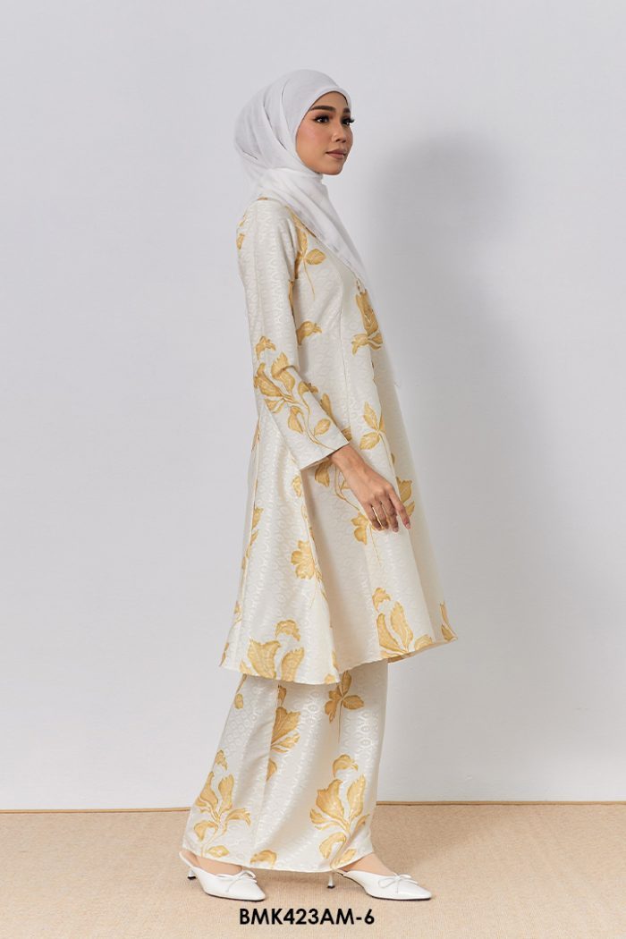 Ameera Kurung in Pastel Yellow (BMK423AM-6)
