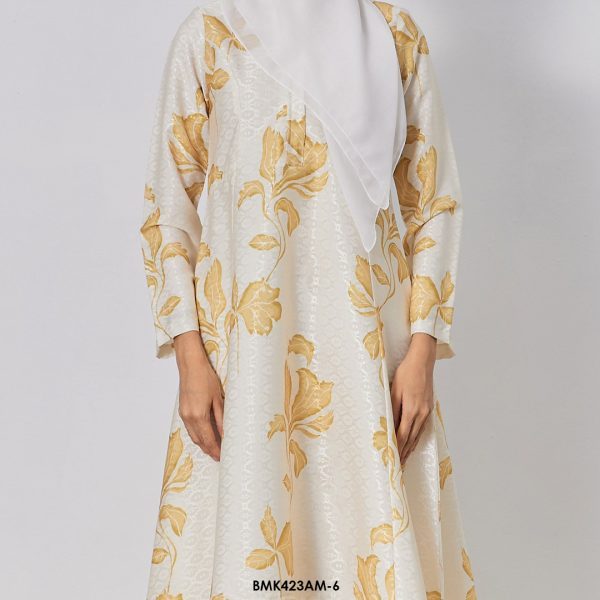 Ameera Kurung in Pastel Yellow (BMK423AM-6) - Image 4