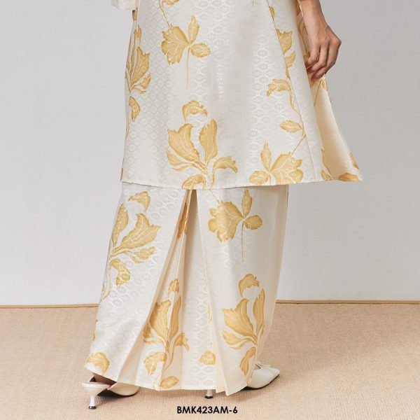Ameera Kurung in Pastel Yellow (BMK423AM-6) - Image 3