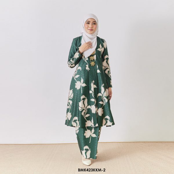 Kebarung Batiq Mia in Emerald Green (BMK423KKM-2)