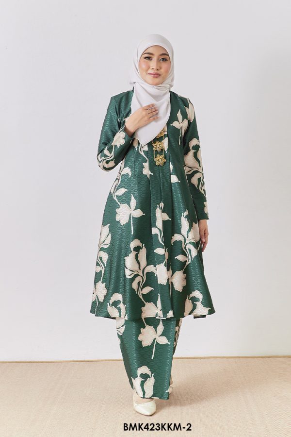 Kebarung Batiq Mia in Emerald Green (BMK423KKM-2)